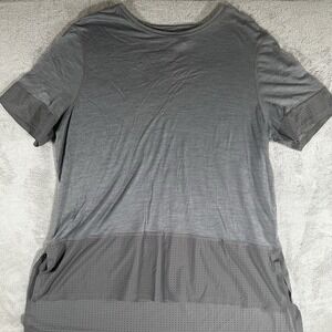 Sweaty Betty London Gray oversized Top Size Large